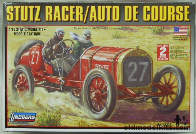 Lindberg 1/16 Stutz Racer, 72337 plastic model kit